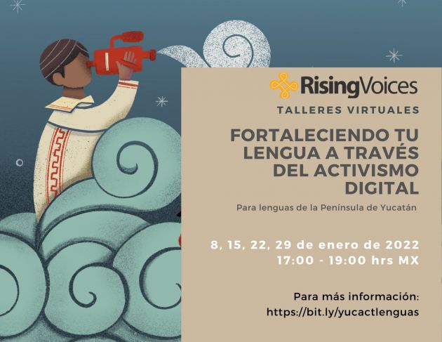 Anuncian taller de activismo digital para lenguas mayenses en Yucatán y Chiapas